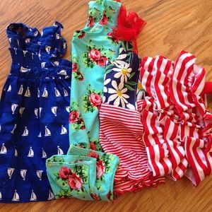 Newborn baby girl dress romper swim suit lot